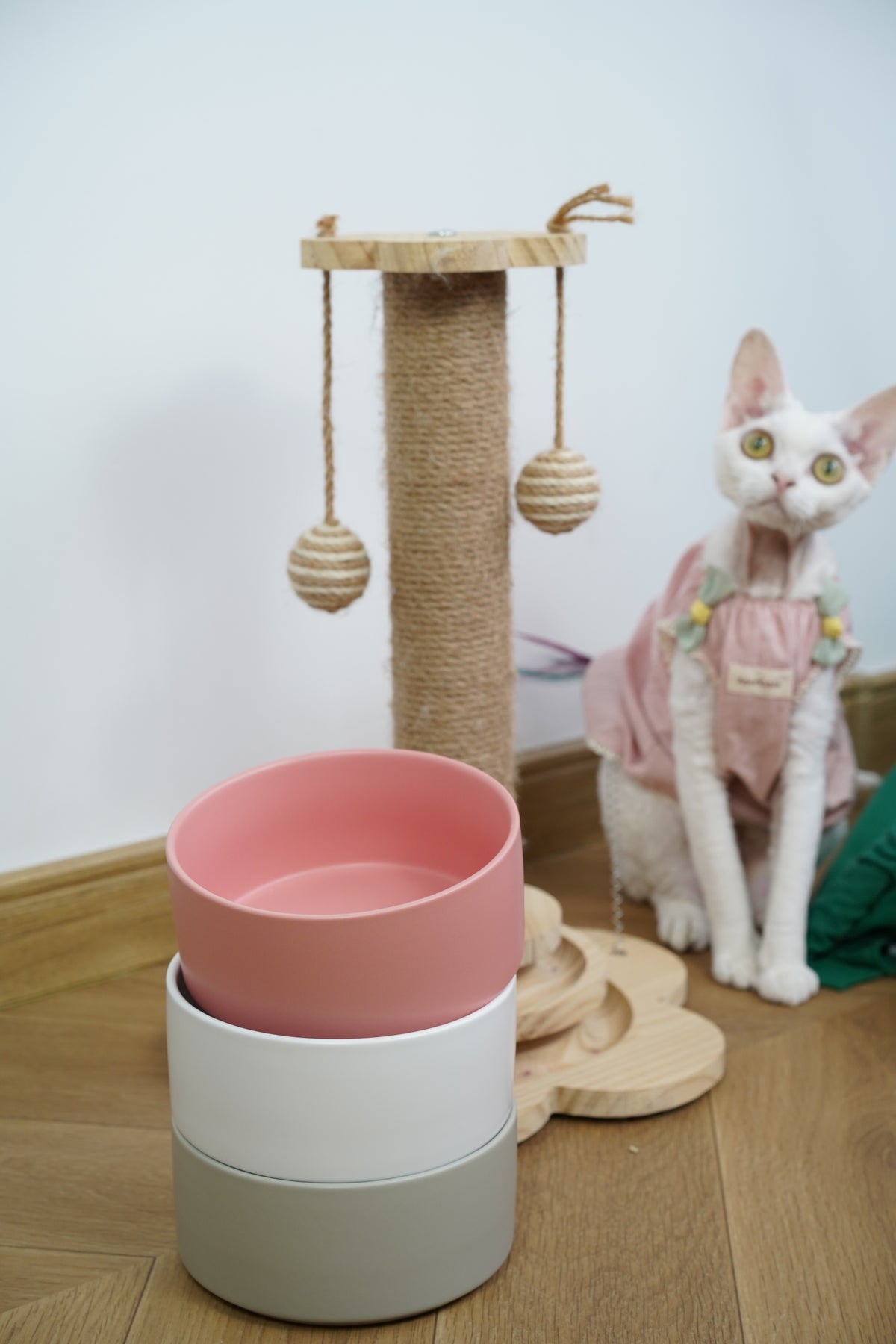 Sophie's Classic Pet Bowl - Bamboo Embrace (Rose Pink)