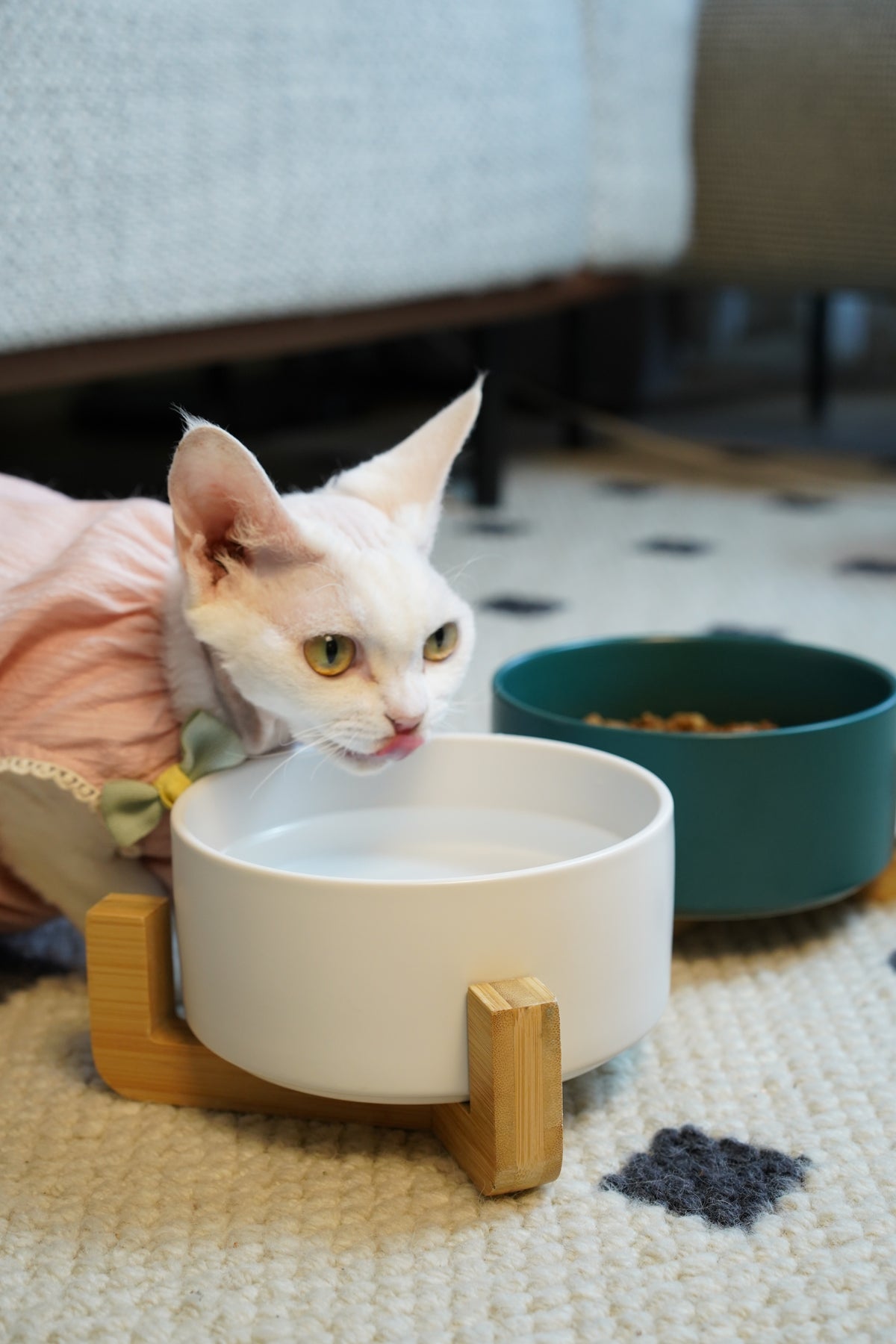 Sophie's Classic Pet Bowl - Bamboo Embrace (Rose Pink)